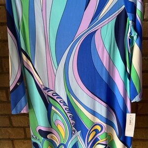 London Times Multicolor Abstract Dress